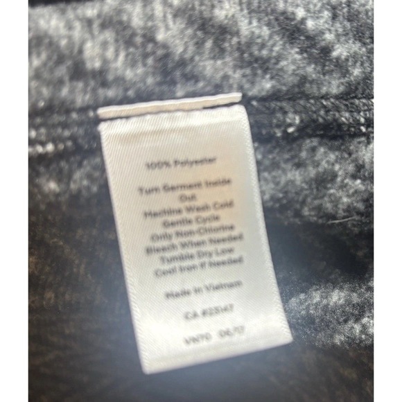 T By Talbots Herringbone Chevron Fleece Jacket Women's Sz Small Long Sleeve Zip - Picture 6 of 9